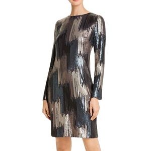 Donna Karan Sequin Long Sleeve Dress Size 6
